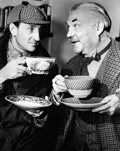 Nigel Bruce and Basil Rathbone